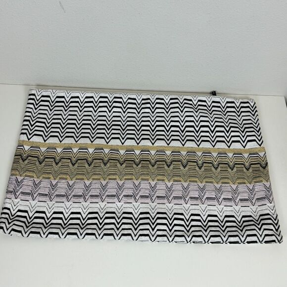 2 Rodeo Home Chenille Chevron Standard Pillow Shams 28x17 - Picture 2 of 7